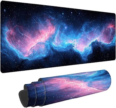 Bureauonderlegger - XXL muismat - Gaming kantoor - Anti-rafel genaaid - 140x60cm - Hemel landschap
