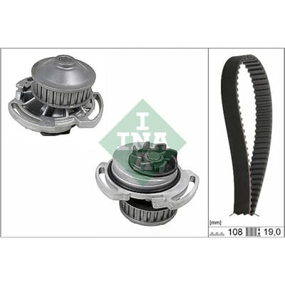 Schaeffler Ina Waterpomp + distributieriem set INA 530 0717 30