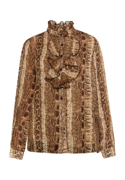 Faina Blouse Dames bruin beige