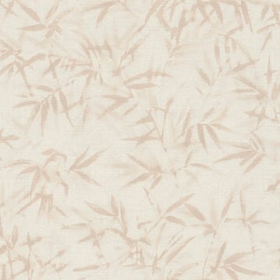 Natuur behang Profhome 790461-GU vliesbehang hardvinyl warmdruk in reliëf licht gestructureerd met bloemmotief en metalen accenten crème parelmoer-grijs oudroze 5,33 m2