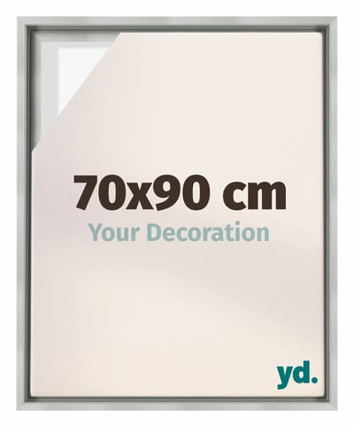 Your Decoration - Baklijst 70x90 cm - Zilver Mat - Baklijst voor Canvas - MDF - Lyon