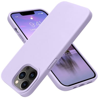 geschikt voor iPhone 13 Pro Max Hoesje Siliconen - Soft Touch Telefoonhoesje - geschikt voor iPhone 13 Pro Max Silicone Case met zachte voering - Mobiq Liquid Silicone Case Hoesje geschikt voor iPhone 13 Pro Max paars