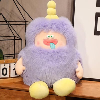 Site Dudu Poupée Monstre aux Cheveux Longs Poupée Drôle Créative Jouet en Peluche Cadeau d'Anniversaire 50cm gray