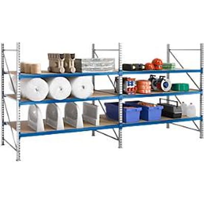 Reksysteem WR 600, aanbouwvak, traverse verzinkt, met 4 etages, 3000 x 2200 x 1050 mm
