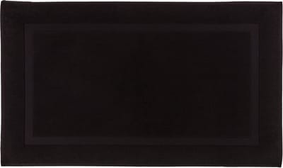 Casilin Badmat 60x100cm Una - Waterabsorberende Badkamermat - Wasbaar en Sneldrogend - Voor Douche en Bad - 100% Katoen - Rechthoek - Zwart