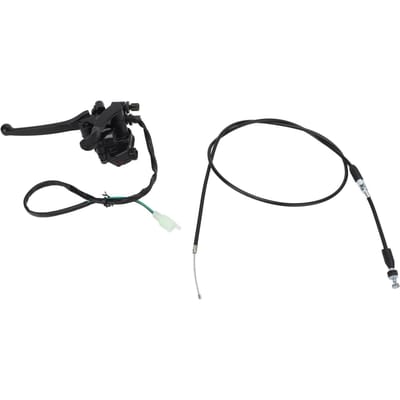 Gashendelkabel met Dubbele Remhendel Montage 22mm Aluminiumlegering voor 50?250cc ATV Go Kart black