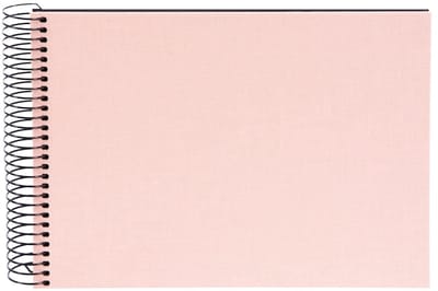 Goldbuch - Spiraalalbum Bella Vista - 24x17 cm - Roze met zwarte pagina’s