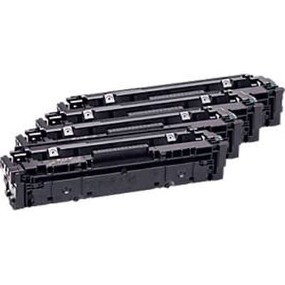 Schäfer Shop Select Toner-Multipack, ersetzt HP 203X Serie CMYK und Canon 054 H Serie, ca. 3.200 Seiten schwarz, je 2.500 Seiten Farbe