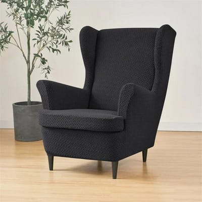 T Jacquard Fauteuilhoes Stretch Spandex Wingback Stoelhoes met Zitkussenhoes Fauteuilhoezen Bankhoezen