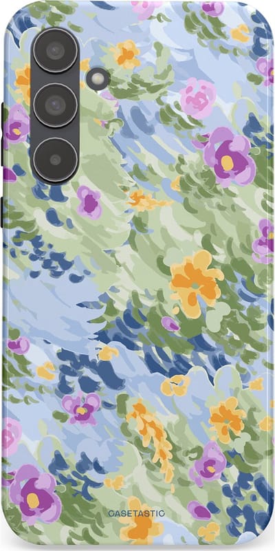 Casetastic Hoesje Geschikt voor Samsung A55 - Stijlvolle Beschermende Duo-layer Case - Zonnige Bloemtuin