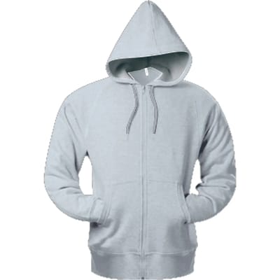 Kariban Hooded sweater met rits K444 - Oxford Grey - XXL
