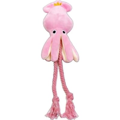 Schattig Inktvis Hond Speelgoed Octopus Lief BB Pluche Huisdier Puppy Touw Tanden Poetsen Speelgoed Roze Kauw Piep Speelgoed Voor Kleine Hond Huisdier Benodigdheden pink