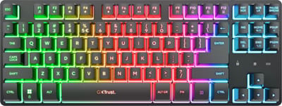 Trust GXT 831 Thado - Gaming Toetsenbord - TKL - RGB - Draadloos - QWERTY US - Zwart