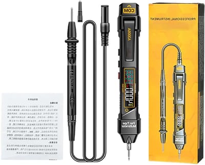 Digitale Spanningsmeter - Pen Tester - Elektrische Metingen - Intelligent Display - 19 cm - Zwart