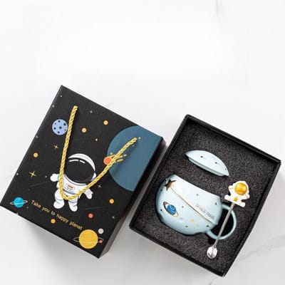 Creatieve Relief Planeet Kop Astronaut Mok Astronaut Keramische Kop Hoge Waarde Souvenir Openingscadeau 420ml