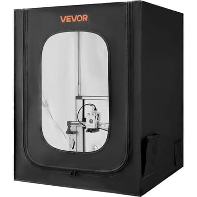 Boîtier pour imprimante 3D, Imperméable et anti-poussière, Grande tente pour imprimante 3D en tissu Oxford, Boîtier de protection à température constante avec éclairage LED, Compatible avec