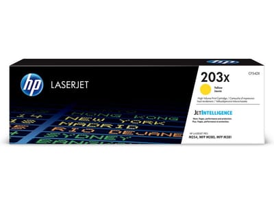 Tonercartridge hp cf542x 203x geel