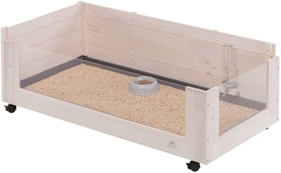Ferplast Guinny 120 - Caviakooi - Dierenverblijf - 123x60x44 cm Houtkleur