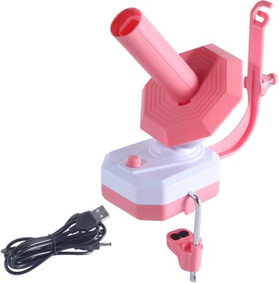 Creatorally USB Automatische Spoelmachine - Garenwinder voor Wol - Roze - Wolmolen - Wolwinder - Breien & Haken - Garenwinder - Wol Oproller - Yarn Winder