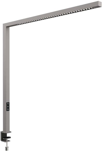 MAUL Tafelarmatuur MAULplinus LED 2700 - 5700 K dimbaar tafelklem 101,5 cm zilver