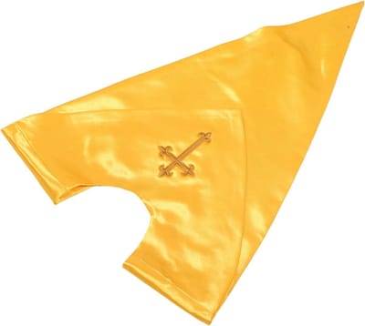 Koorstola Unisex - Kerk Sjaal - Koor Optredens - Omkeerbaar Satijn - 62 x 39 cm - Goud