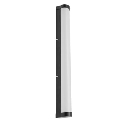 OSRAM ORBIS Buisspiegel-/wandlamp met LED, mat glas/zwart, 12W, 1100lm, dimbaar, 3000/4000K verstelbaar via wandschakelaar, 60cm diameter, IP44 bescherming tegen vreemde voorwerpen/spatwater