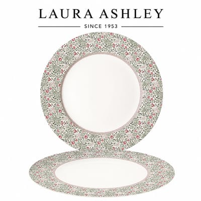 Laura Ashley Wild Clematis Collectables 2 Borden - Plat - Ø 23cm