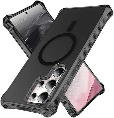 Coverup Hoesje - Geschikt voor Samsung Galaxy S26 Ultra Hoesje - Coverup ShockProof TPU Back Cover - MagSafe Compatible - Zwart