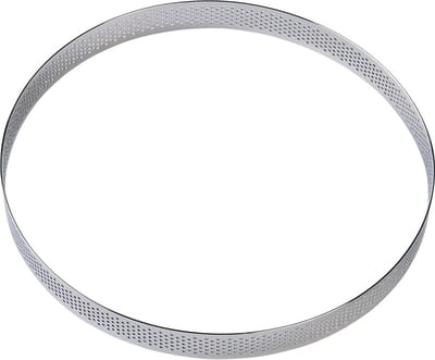 BrandNewCake® Taartring RVS - Geperforeerd Ø20x2cm - Kookring - Bakring