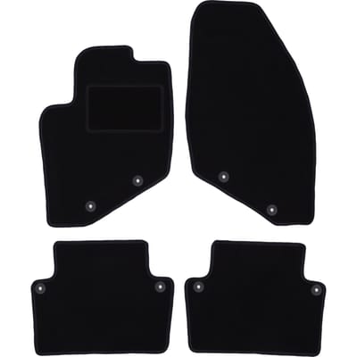 Zwarte veloursmatten voor: Volvo XC70 II stationwagen (2000-2007)