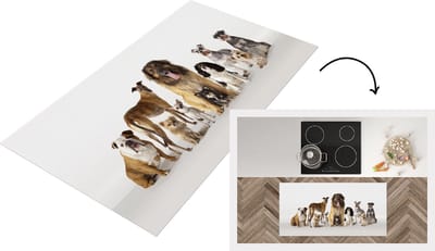 Keukenloper - Loper keuken - Groeps honden - 120x60 cm - Keukenloper vinyl