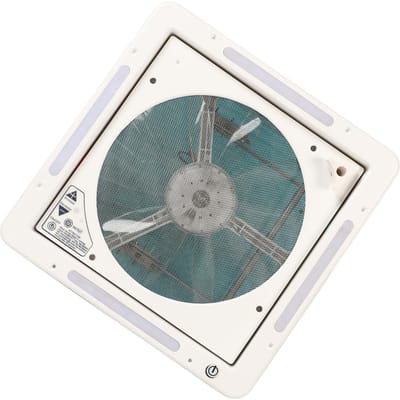 12V Camper Dakluik Ventilator 4 LED Lamp Luchtinlaat Uitlaat Dubbele Modus voor Camper Jacht Trailer