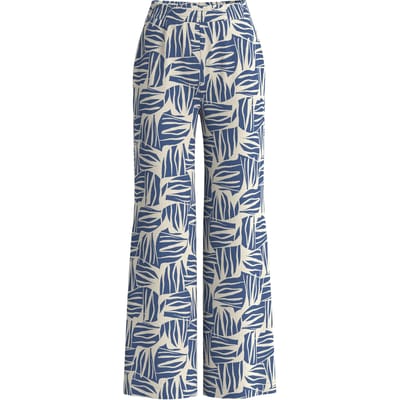 Relatieve pasvorm gestuctureerde wijde beenbroek dames s.Oliver