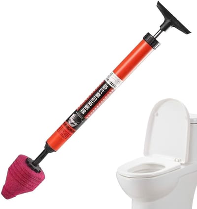 Hogedruk Ontstopper - Flexibele Ontstopper - Verstopping Verhelpen - Pneumatisch Zuigerontwerp - 623 x 18 cm - Grijs