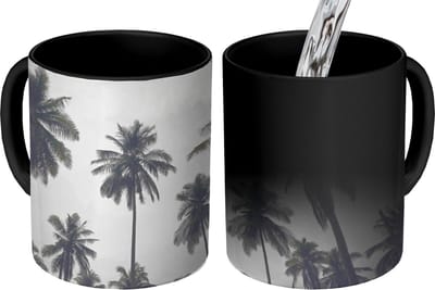 Magische Mok - Foto op Warmte Mokken - Koffiemok - Palmboom - Tropisch - Natuur - Magic Mok - Beker - 350 ML - Theemok