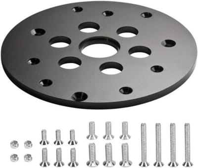 Freesmachine Werktafel - Gidsbus Opening - Nauwkeurig Frezen - Stabiele Constructie - 1-1/4 Inch Opening - Zwart