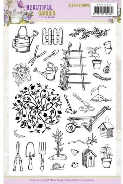 Precious Marieke - Clearstamp - Beautiful Garden - PMCS10048