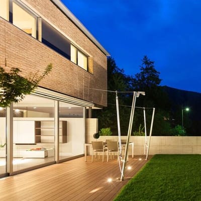 Set van 6 Ramsay LED Grondspots - Vierkant - RVS - GU10 fitting - Excl. lichtbron - IP67 waterdicht - Tuinspot - Oprit - Inclusief installatiemateriaal (Kabel & connector)