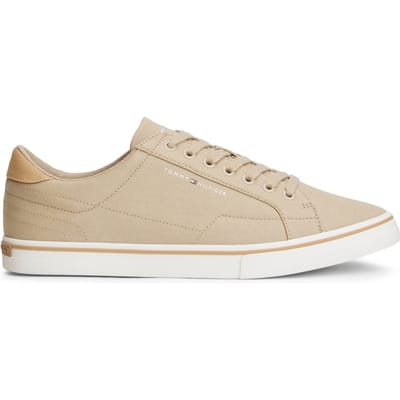 Tommy Hilfiger Canvas Embossed Trainers Sandalwood Größe: 42 | Trainers Outlet | Herren | Braun