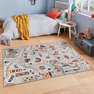 Vloerkleed Kinderkamer - Speelkleed Baby - Speelmat - Speeltapijt - Tapijt voor Kinderkamer - 150*80 cm - Anti Slip - Machinewasbaar