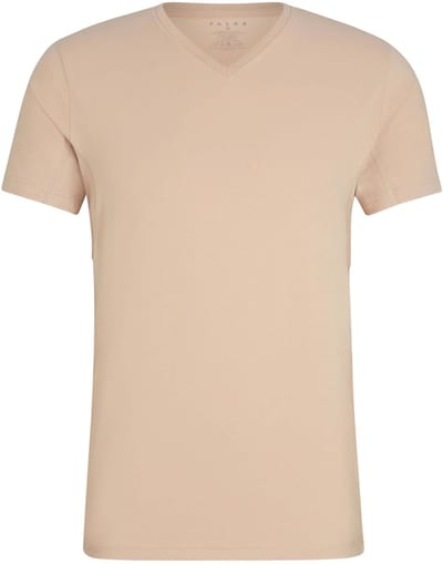 FALKE Daily Climate Control V Neck sneldrogend katoen top van onderlaag heren bruin - maat S