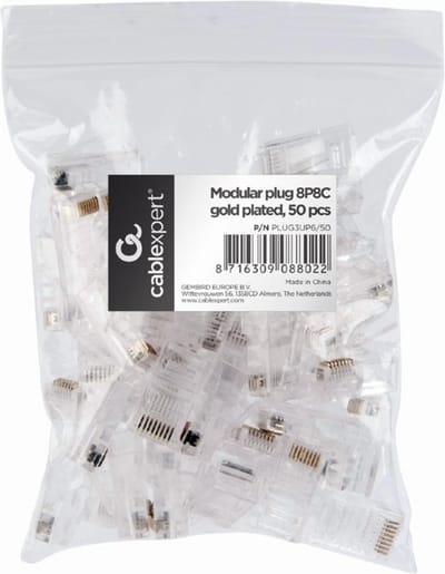 Gembird - Pak van 50 Gembird RJ45 Cat.5-connectoren