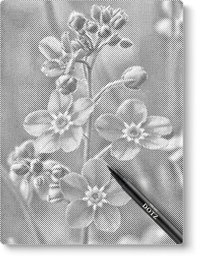 Bloem in opkomst | Dot painting | 30x40cm | Dot painting | Oh My Dotz | Dots stippen | Diamond painting & Schilderen op nummer alternatief | Happy hobby