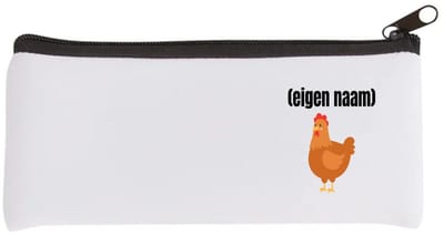 Akyol - kip met eigen naam Etui - Kippen - kippen liefhebbers - iemand die houdt van kippen - verjaardag - cadeau - kado - 20 bij 9 cm