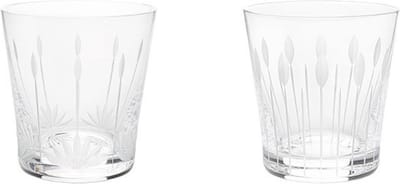 Lalique Lotus Fleurs-Bourgeons set van 2 glazen