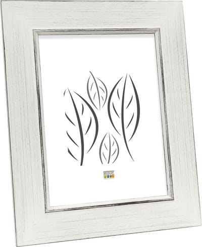 Deknudt Frames fotolijst S48SK1 - wit geschilderd - foto: 13x13 cm