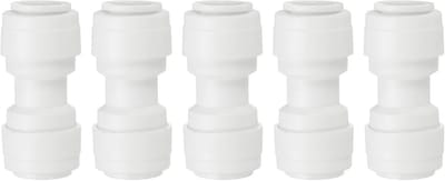Rechte Waterfilter Koppeling 3/8 Inch OD - Set van 5 Snelkoppelingen voor Omgekeerde Osmose Systemen