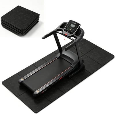 Opvouwbare vloerbeschermingsmat voor fitnessapparatuur - 183 cm x 61 cm x 6 mm - Hoge dichtheid PVC, ideaal voor sport, gym en loopbandgebruik