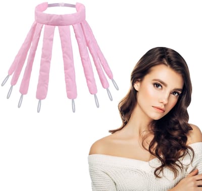Dailygoods- Krulstaaf Hitteloos - Octopus Design - Zacht Zijden Lint - Haar Rollers - DIY Haarstyling - Vermindert Hittebeschadiging - Haarkrulspelden