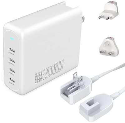 4smarts 545200 oplader voor mobiele apparatuur Laptop, Draagbare game console, Smartphone, Smartwatch, Tablet, - Universeel - Wit - Snel opladen